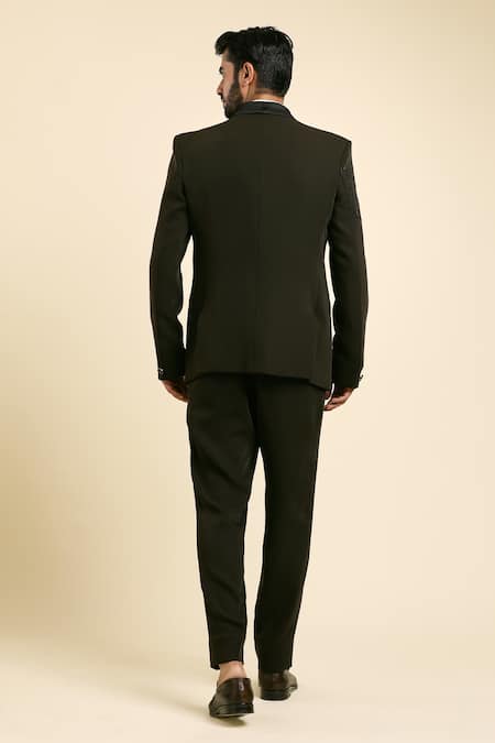 Arihant Rai Sinha Placement Jaal Embroidered Tuxedo Trouser Set 