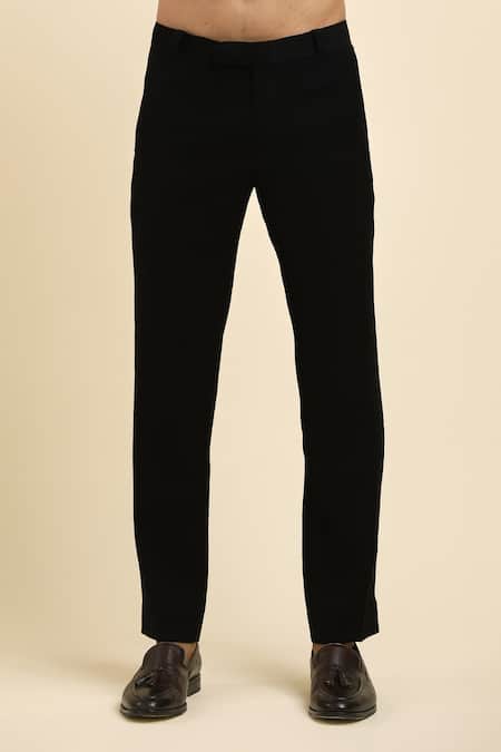 Arihant Rai Sinha_Green Cotton, Taffeta, Polyester Cut Work, Placement Jaal Tuxedo Trouser Set _Online_at_Aza_Fashions