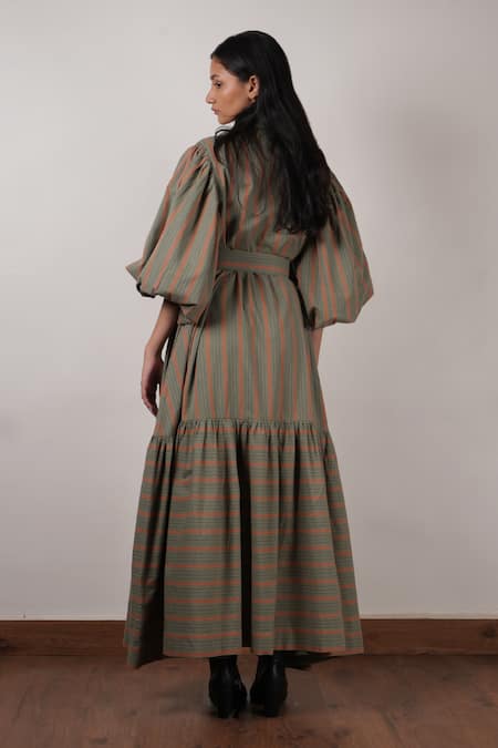 Mati Tiered Solid Dress 