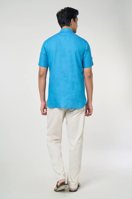 Arihant Rai Sinha Full Sleeves Linen Kurta 