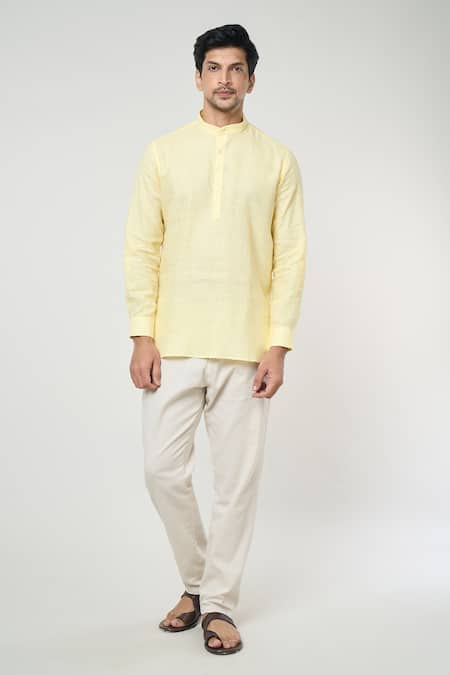 Arihant Rai Sinha Shirt Style Half Placket Kurta 