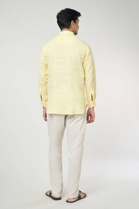 Arihant Rai Sinha Shirt Style Half Placket Kurta 