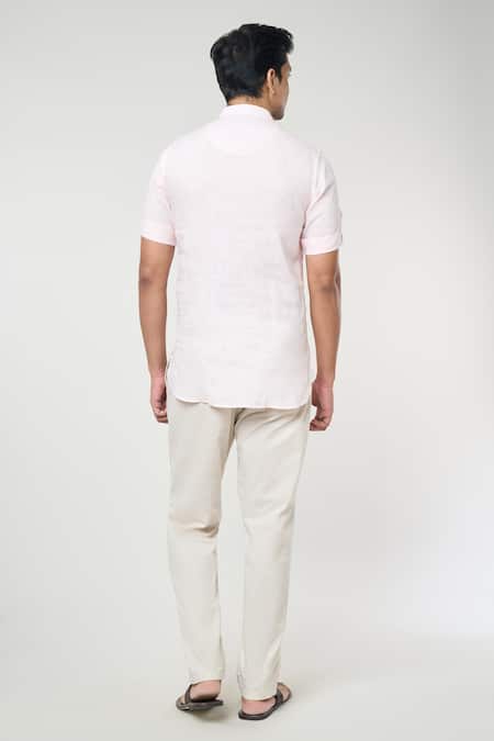 Arihant Rai Sinha Shirt Style Half Sleeves Short Kurta 