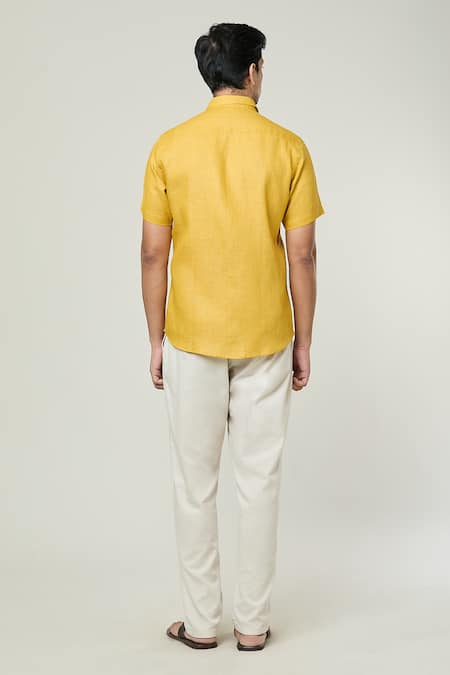 Aryavir Malhotra Solid Half Sleeves Shirt 