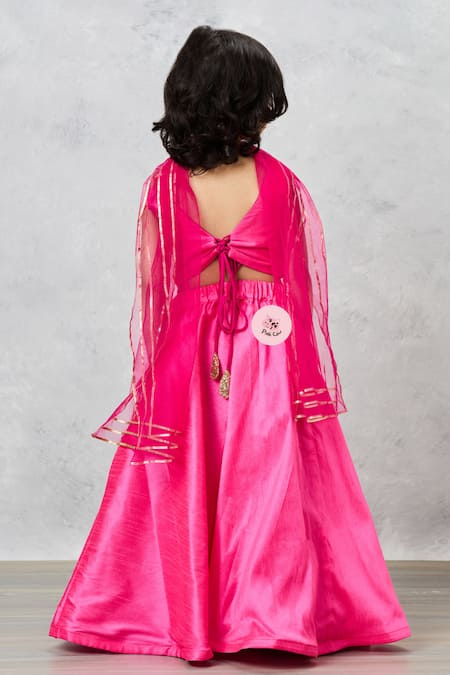 Pinkcow designs pvt ltd Hand Embroidered Lehenga Set 