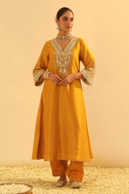 Sheetal Batra Glaze Shazana Embroidered Kurta & Salwar Set 