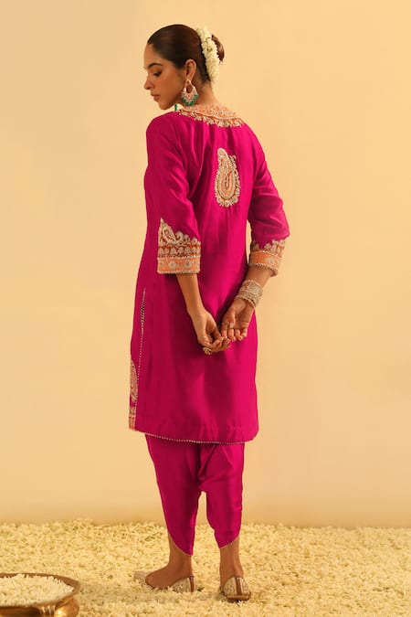 Sheetal Batra Anjum Embroidered Kurta & Dhoti Pant Set 