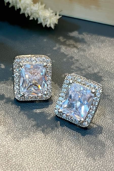 Prestones Zircon Embellished Studs 