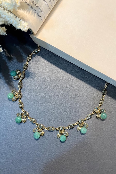 Prestones Swarovski Embellished Necklace 