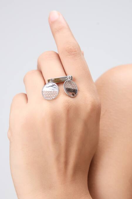 The Slow Studio_Silver Plated Nebula Ring _Online_at_Aza_Fashions