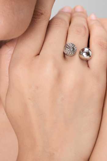 The Slow Studio_Silver Plated Piccadilly Ring _Online_at_Aza_Fashions