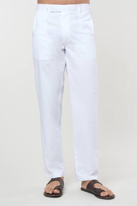 Rng Safawala_Purple Cotton Mandarin Collar Kurta Set _Online_at_Aza_Fashions