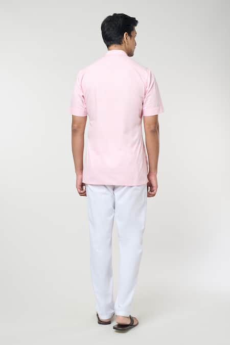 Rng Safawala Cotton Short Kurta Set 