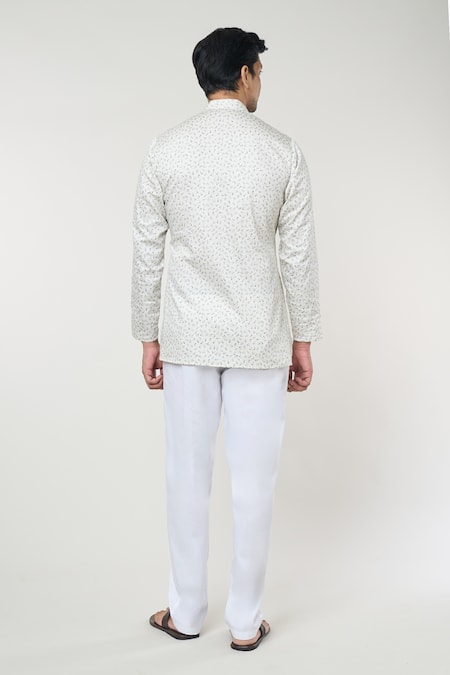 Rng Safawala Floral Print Short Kurta Set 