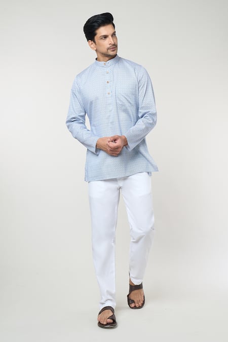 Rng Safawala Geometric Print Kurta Set 