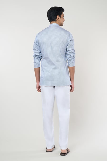 Rng Safawala Geometric Print Kurta Set 