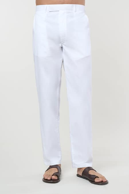 Buy_Rng Safawala_Off White Cotton Stripe Print Kurta Set 