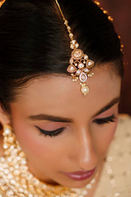 Buy Zevar By Geeta Gold Plated Pearls, Piping Ferna Shine Kundan Polki Embellished Necklace Set Online at Aza Fashions Buy_Zevar By Geeta_Gold Plated Pearls, Piping Ferna Shine Kundan Polki Embellished Necklace Set _Online_at_Aza_Fashions