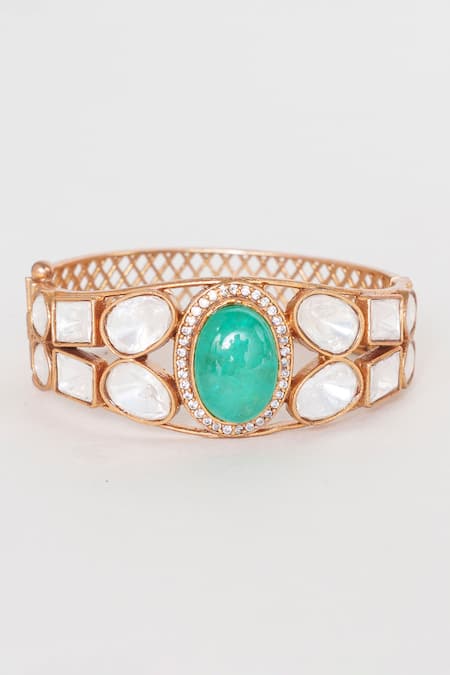 ZEVAR BY GEETA Stone Studded Kada 