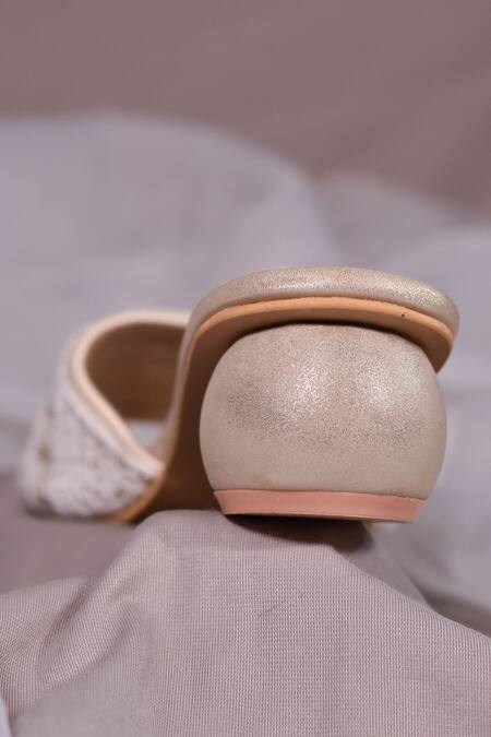 Buy Around Always Ivory Cut Work, Pearls Kloe And Cutdana Embroidered Heels Online at Aza Fashions Buy_Around Always_Ivory Cut Work, Pearls Kloe And Cutdana Embroidered Heels _Online_at_Aza_Fashions