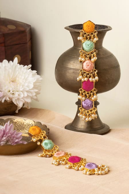 BAUBLE BAZAAR Lily Fantasy 5 Tier Dangler Earrings 