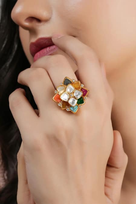 Smars Jewelry Floral Shaped Ring 