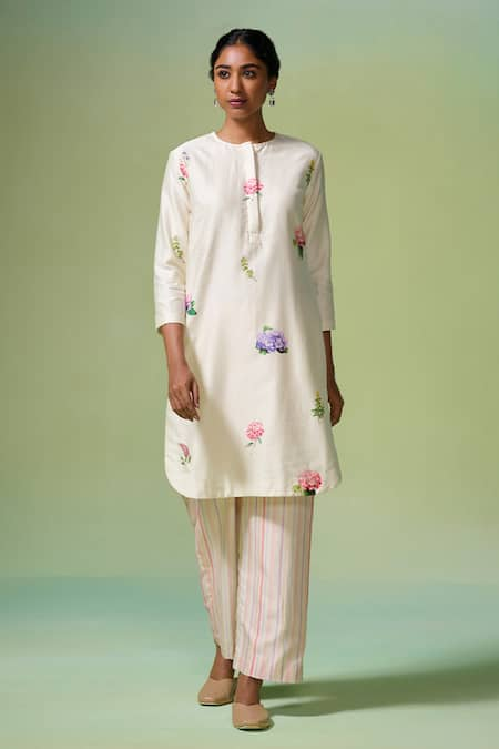 Dressfolk Selene Floral Print Kurta With Pant 