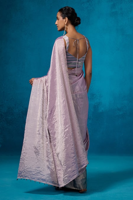 Dressfolk Handwoven Saree with Running Blouse 