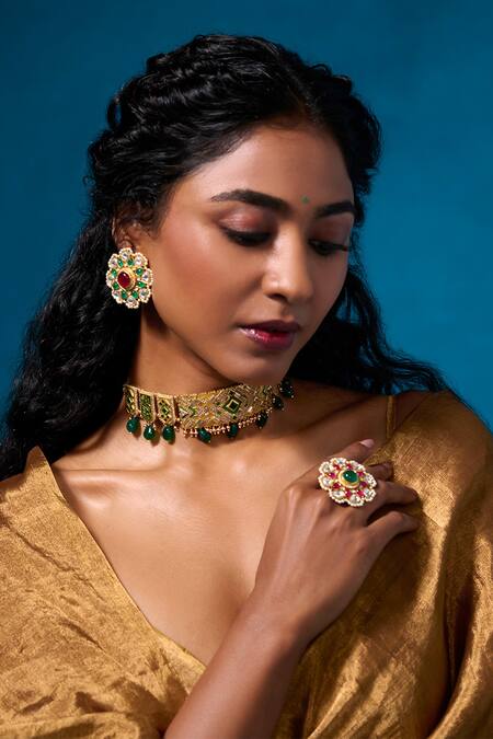 Buy Dressfolk Multi Color Handloom Cotton Khwabgah Handwoven Saree With Running Blouse Buy_Dressfolk_Multi Color Handloom Cotton Khwabgah Handwoven Saree With Running Blouse