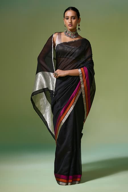 Dressfolk Raaz Handwoven Saree With Unstitched Blouse Piece 