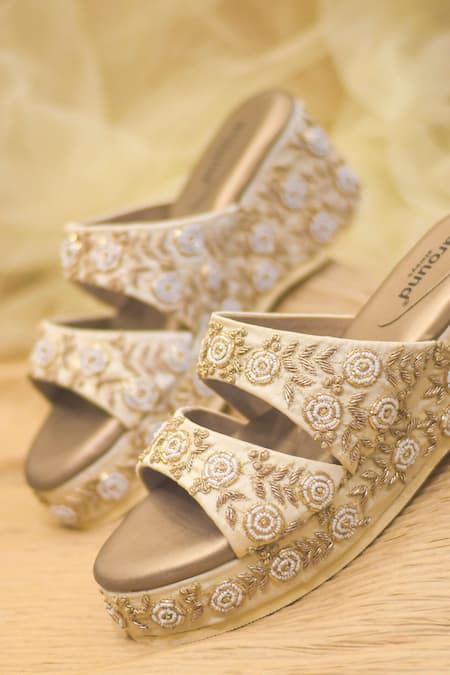 Around Always Gulshan Embroidered Wedges 