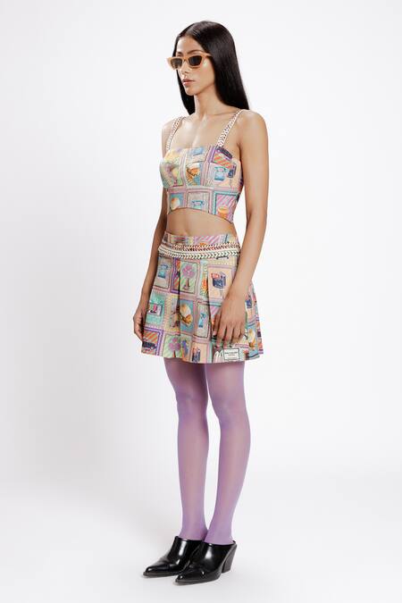 Buy Doh Tak Keh Multi Color Tencel Twill 156 Gsm Print Kaali Peeli Taxi Bustier Style Corset Online at Aza Fashions Buy_Doh Tak Keh_Multi Color Tencel Twill 156 Gsm Print Kaali Peeli Taxi Bustier Style Corset_Online_at_Aza_Fashions