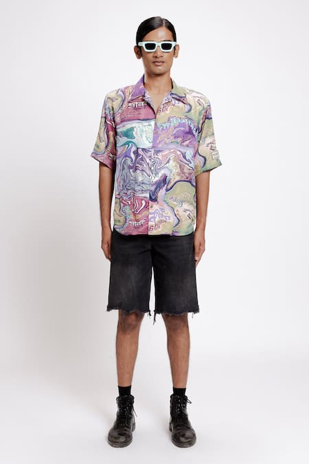 DOH TAK KEH Pan Masala Print Shirt 