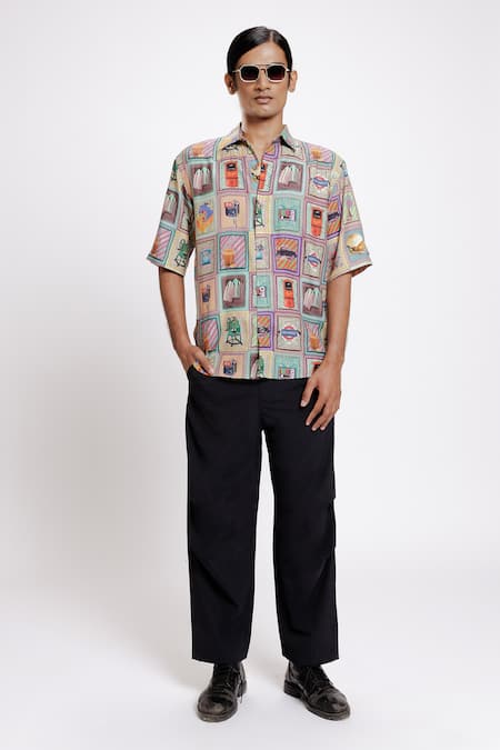 DOH TAK KEH Kaali Peeli Print Shirt 