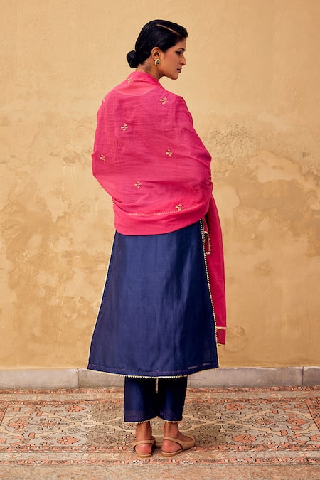 Kharakapas Pakeezah Kota Doriya Embroidered Dupatta 