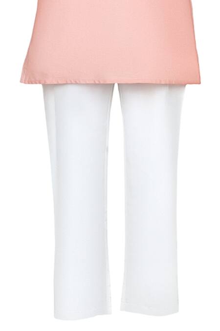 Stella Rossa By Les Petits Pink Silk Satin Sequins Stripe Embroidered Kurta Set Online at Aza Fashions Stella Rossa By Les Petits_Pink Silk Satin Sequins Stripe Embroidered Kurta Set_Online_at_Aza_Fashions