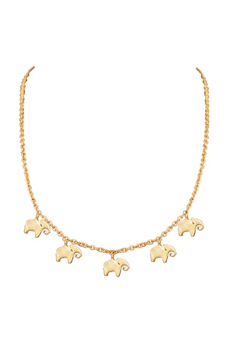 Anita Dongre Haathi Carved Necklace 