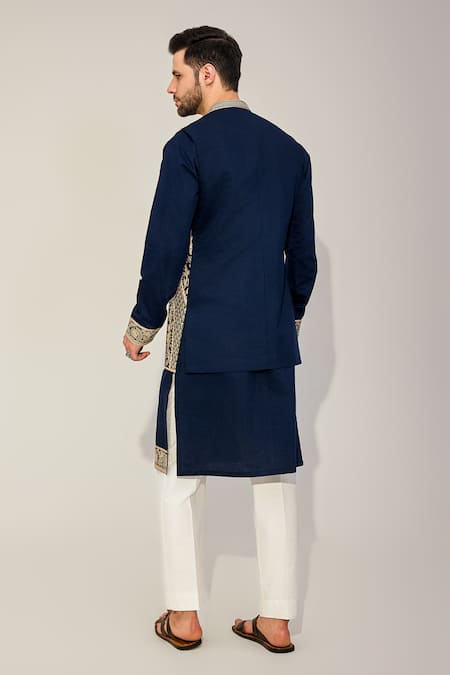Chatenya Mittal Bahar Shamiyana Embroidered Bundi Kurta Set 
