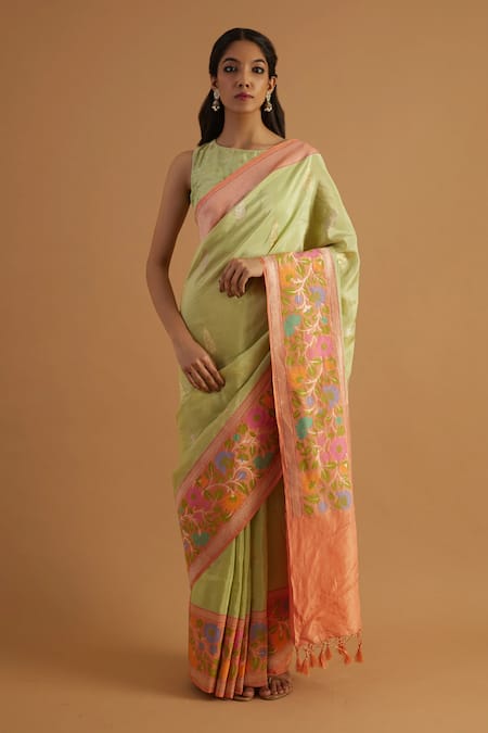 Neitri Kalpi Gardenia Border Woven Saree 