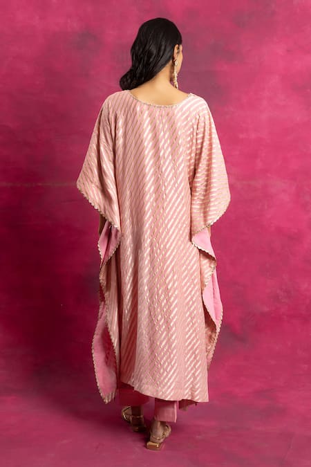 Neitri Leheriya Pattern Kaftan & Pant Set 