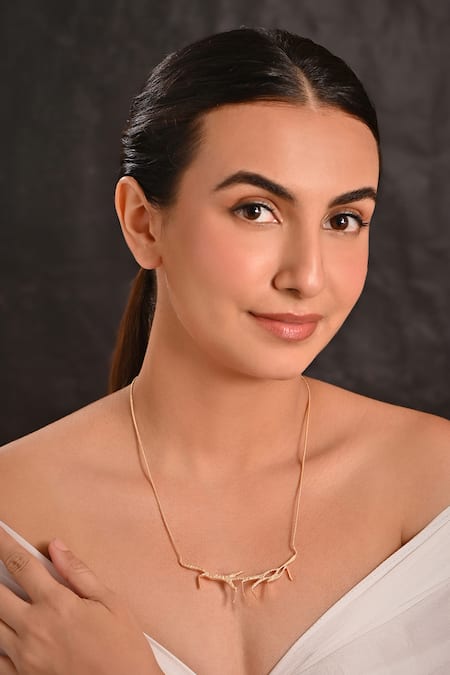 Raga Baubles Nucleus Art Textured Necklace 