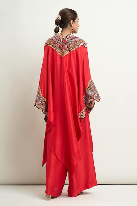 Anamika Khanna Embroidered Cape & Flared Pant Set 