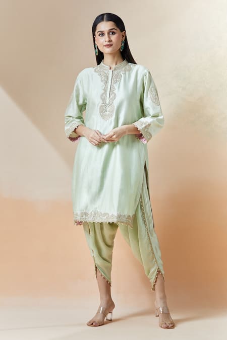 Sheetal Batra Aadirah Embroidered Kurta & Dhoti Pant Set 