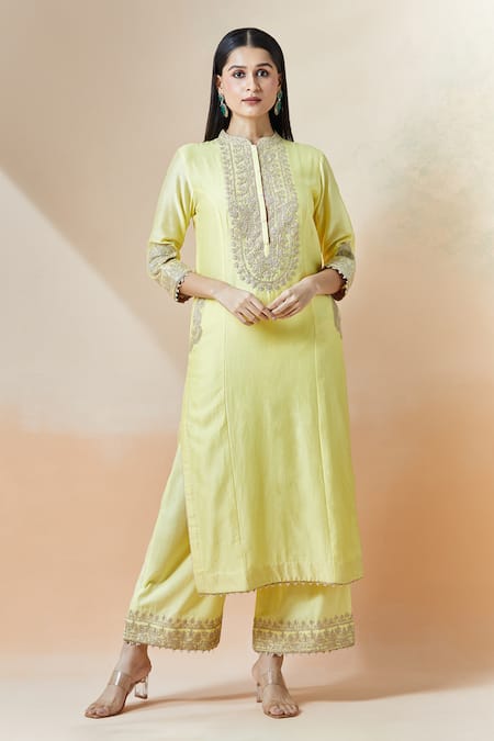 Sheetal Batra Aadirah Embroidered Kurta & Palazzo Set 