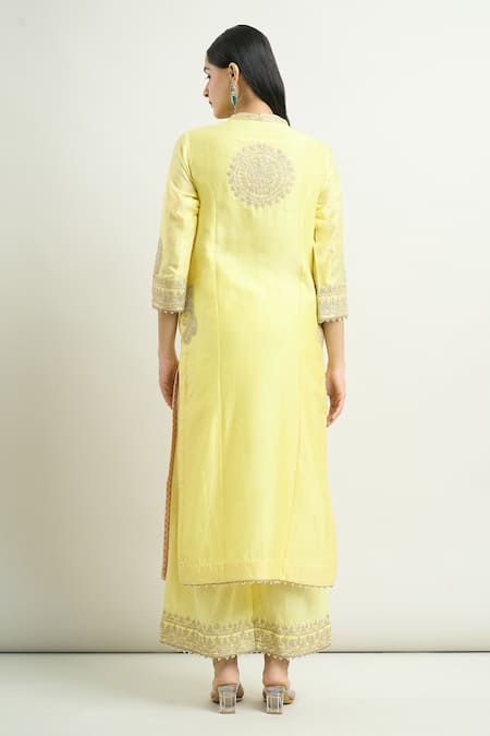 Sheetal Batra Aadirah Embroidered Kurta & Palazzo Set 