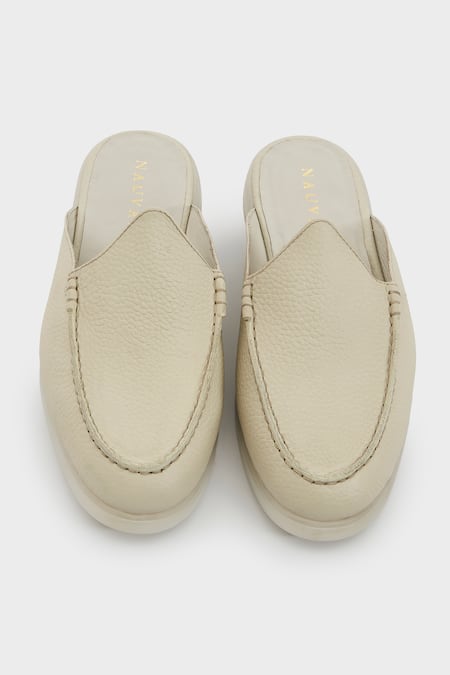 Nauvab Nagra Textured Leather Mojris 