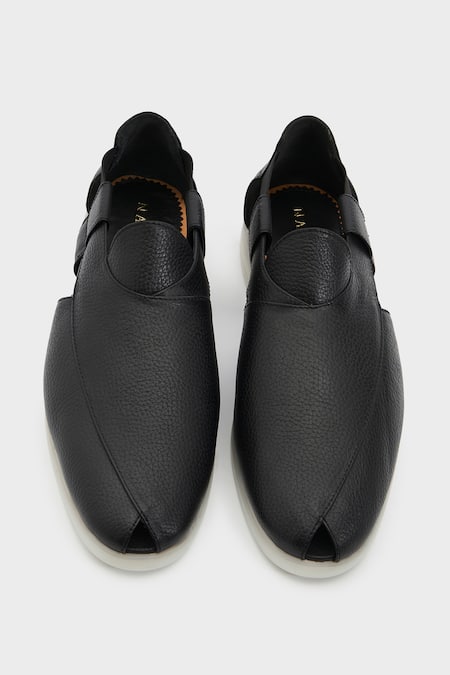 Nauvab Peshawari Leather Floaters 
