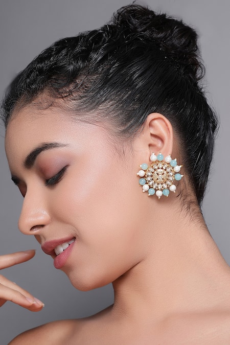 XAGO Le Manya Florin Kundan Studs 