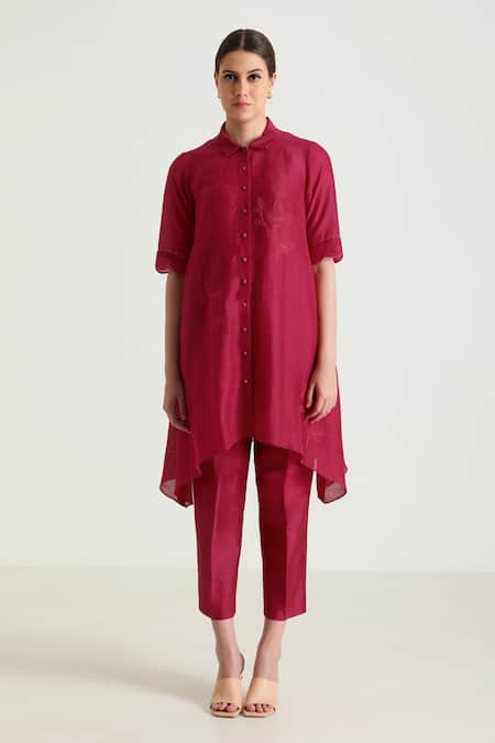 Arcvsh by Pallavi Singh Thread Placement Embroidered Shirt Tunic & Pant Set 