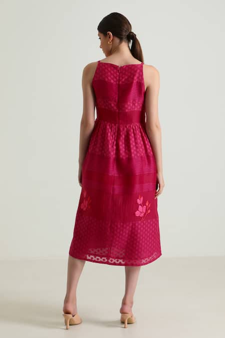 Arcvsh By Pallavi Singh Floral Detailed Midi Dress 